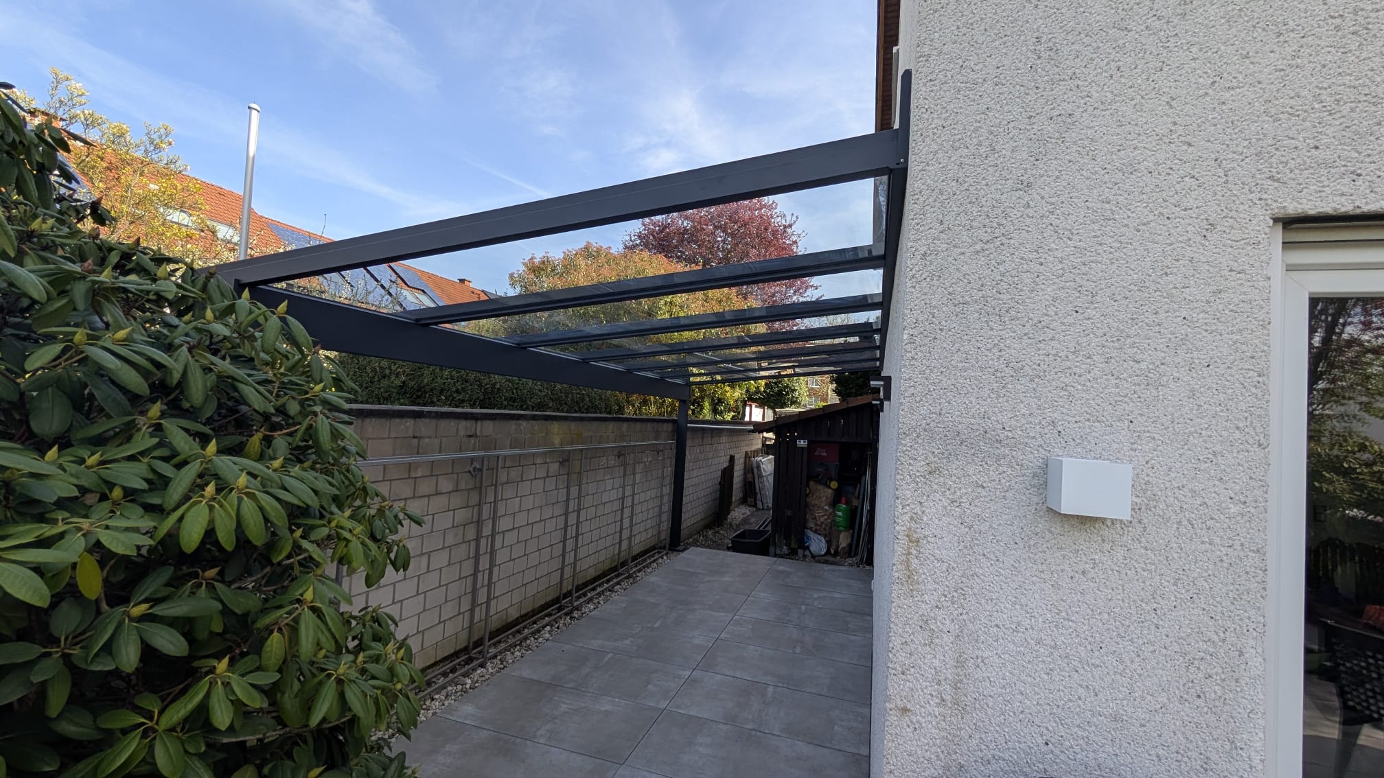 Modernes Glas-Terrassendach für mehr Komfort